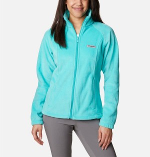 Turquoise Women's Columbia Benton Springs Full Zip Fleece Jacket | OYTHQ-0492