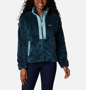 Turquoise Women's Columbia Boundless Discovery Full Zip Sherpa Fleece Jacket | GVYOH-4579