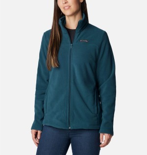 Turquoise Women's Columbia Castle Dale Full Zip Fleece Jacket | FCNHI-5934