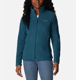 Turquoise Women's Columbia Fast Trek II Fleece Jacket | URAWI-8513