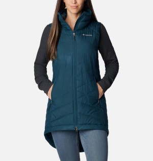 Turquoise Women's Columbia Heavenly Long Vest | PIMVN-7603