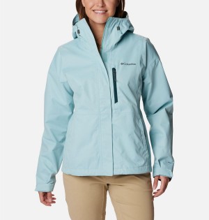 Turquoise Women's Columbia Hikebound Rain Jacket | BGWCQ-6871