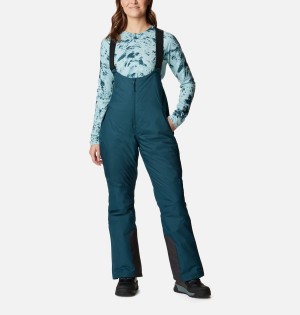 Turquoise Women's Columbia Iceventure Insulated Ski Bib Pants | FBHMC-8259