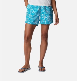 Turquoise Women's Columbia PFG Super Backcast Water Shorts | GTCQE-7491