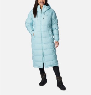 Turquoise Women's Columbia Pike Lake II Long Puffer Jacket | WCDQJ-3916