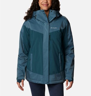 Turquoise Women's Columbia Point Park Insulated Puffer Jacket | DSCXH-9472