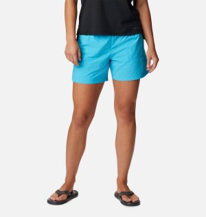 Turquoise Women's Columbia Sandy River Shorts | RPIUD-2948