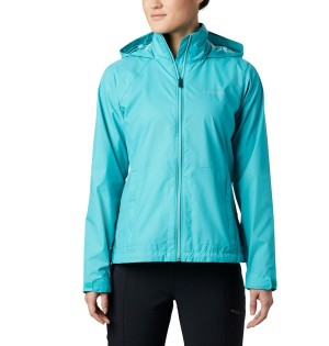 Turquoise Women's Columbia Switchback III Rain Jacket | CGIRT-9213