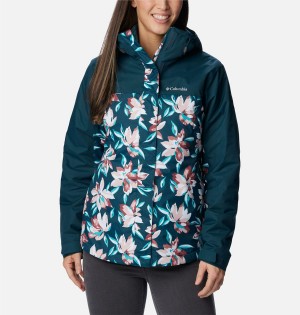 Turquoise Women's Columbia Tunnel Falls II Interchange 3 In 1 Jackets | JUOTP-3180