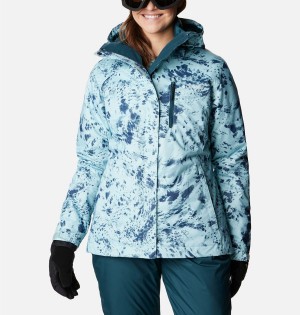 Turquoise Women's Columbia Whirlibird IV Interchange Ski Jacket | CXQIW-2139