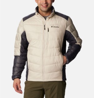 White Men's Columbia Labyrinth Loop Omni Heat Infinity Insulated Puffer Jacket | BDKQF-4079