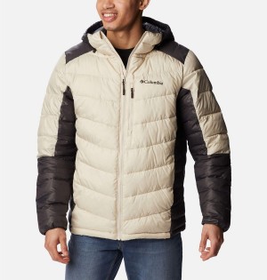 White Men's Columbia Labyrinth Loop Omni Heat Infinity Hooded Insulated Puffer Jacket | ILTEN-2801