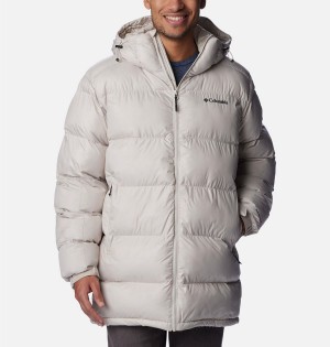 White Men's Columbia Pike Lake Parka Insulated Puffer Jacket | IDCTQ-9706