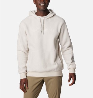 White Men's Columbia Steens Mountain Hoodie | LGXEV-8519