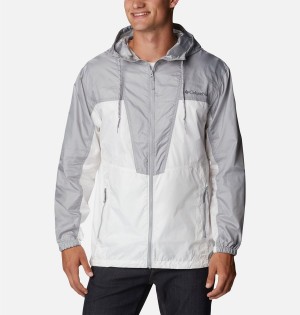 White Men's Columbia Trail Traveler Windbreaker | LNTHM-5924