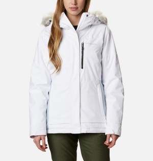 White Women's Columbia Ava Alpine Insulated Ski Jacket | SEHNW-7540