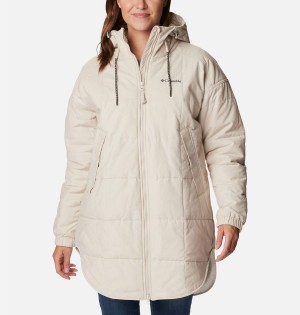 White Women's Columbia Chatfield Hill Novelty Coats | CRGPM-3691