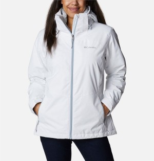 White Women's Columbia Gulfport Interchange 3 In 1 Jackets | KCMBQ-7460