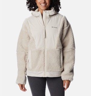 White Women's Columbia Hakatai Full Zip Fleece Jacket | IKQZL-1547