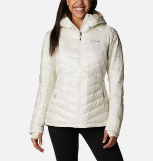 White Women's Columbia Joy Peak Insulated Hooded Puffer Jacket | DLSCH-5861