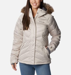 White Women's Columbia Lay D III Puffer Jacket | NCRZL-1085