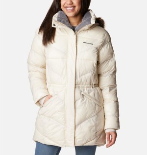 White Women's Columbia Peak to Park Mid Insulated Puffer Jacket | DUAPW-7320