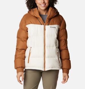 White Women's Columbia Pike Lake II Insulated Puffer Jacket | DINZF-8423