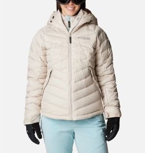 White Women's Columbia Roaring Fork Puffer Jacket | XEALS-8507