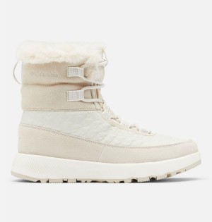 White Women's Columbia Slopeside Peak Luxe Boots | TECQJ-3968