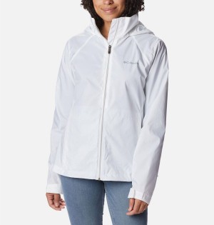 White Women's Columbia Switchback III Rain Jacket | TMUCO-3819