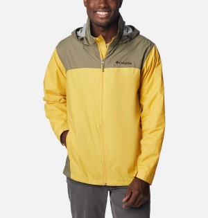 Yellow Men's Columbia Glennaker Lake Rain Jacket | YGSFI-4620