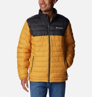 Yellow Men's Columbia Powder Lite Insulated Puffer Jacket | SFMRK-6279