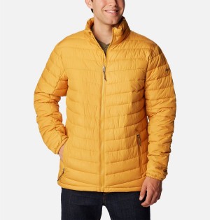 Yellow Men's Columbia Slope Edge Insulated Puffer Jacket | QVFYE-8964