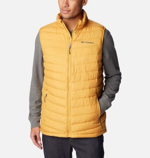 Yellow Men's Columbia Slope Edge Vest | WRKVS-5260