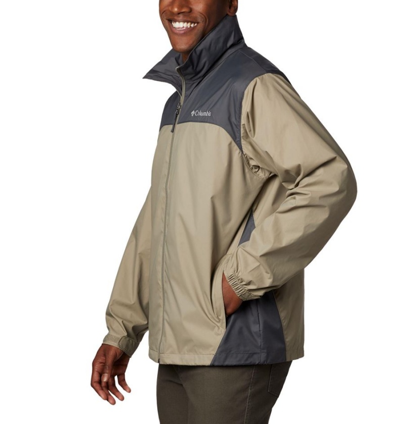 Beige Men's Columbia Glennaker Lake Rain Jacket | GBRYL-9341