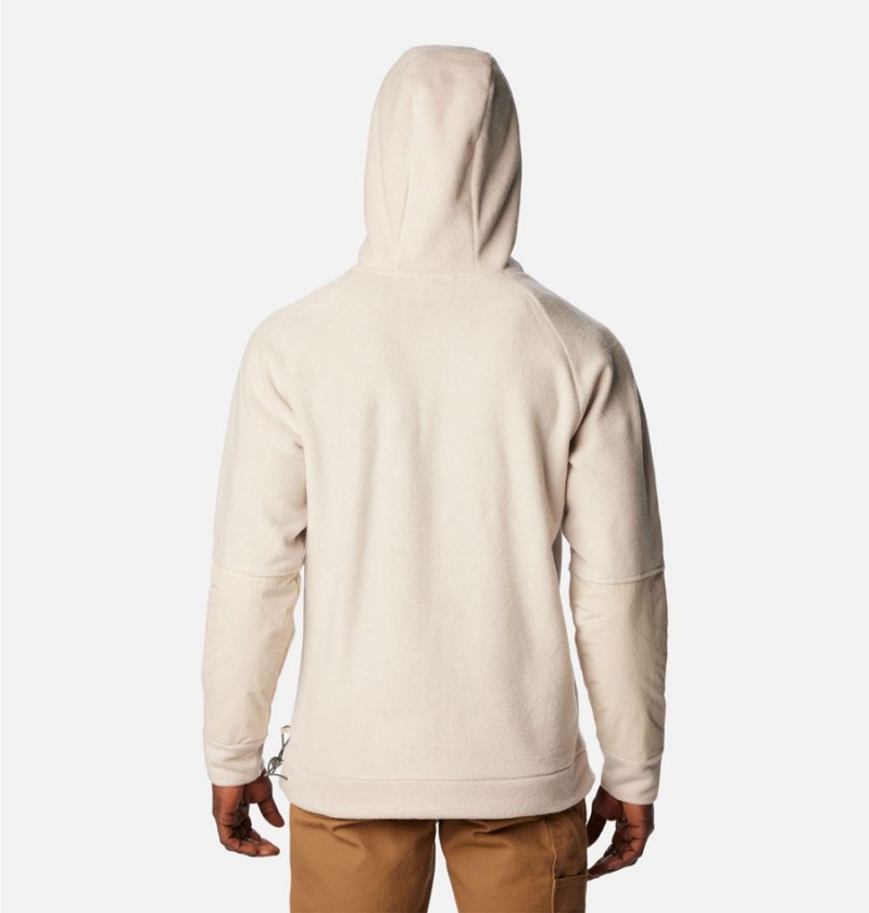 Beige Men's Columbia Hunterdon Fleece Hoodie | HAKPU-6529