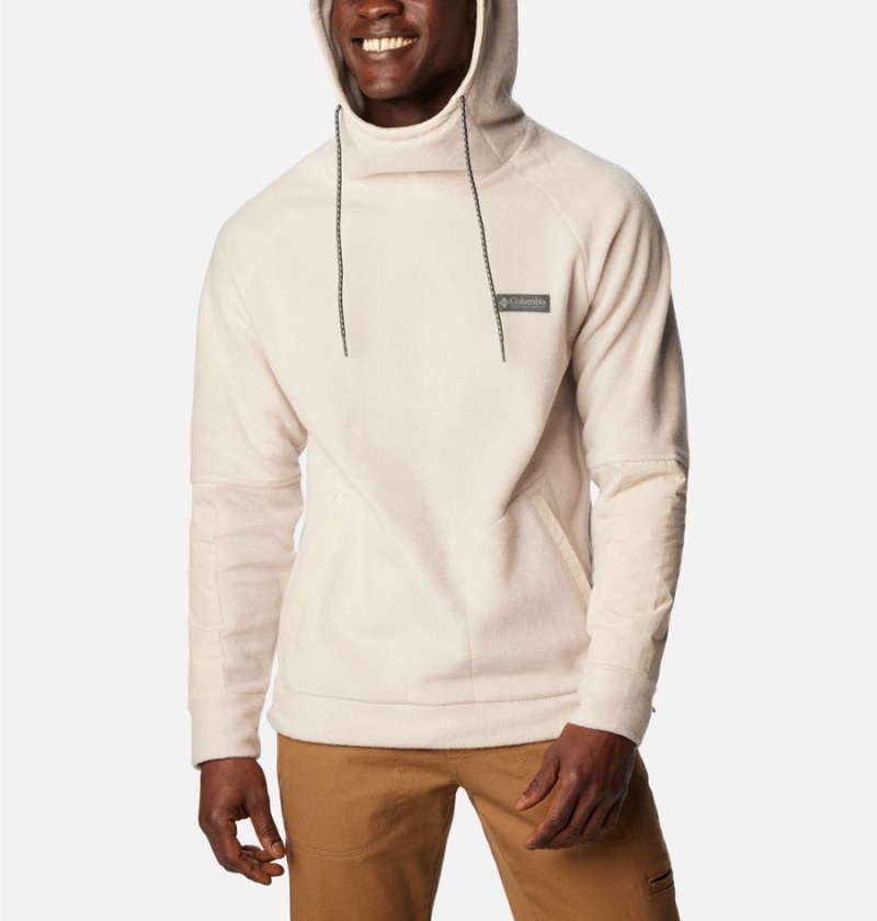 Beige Men's Columbia Hunterdon Fleece Hoodie | HAKPU-6529