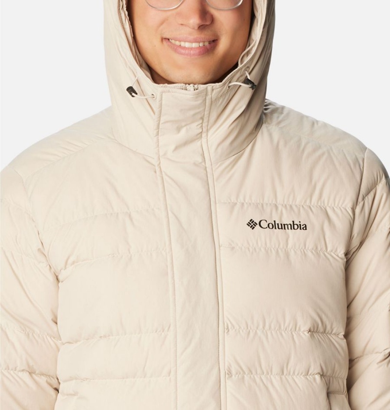 Beige Men's Columbia Saltzman Parka Insulated Puffer Jacket | RLZXY-3829