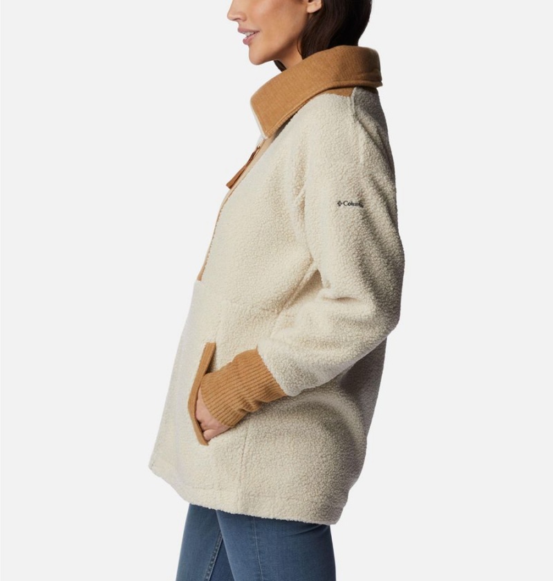 Beige Women's Columbia Boundless Trek Full Zip Fleece Jacket | VLCAH-6051