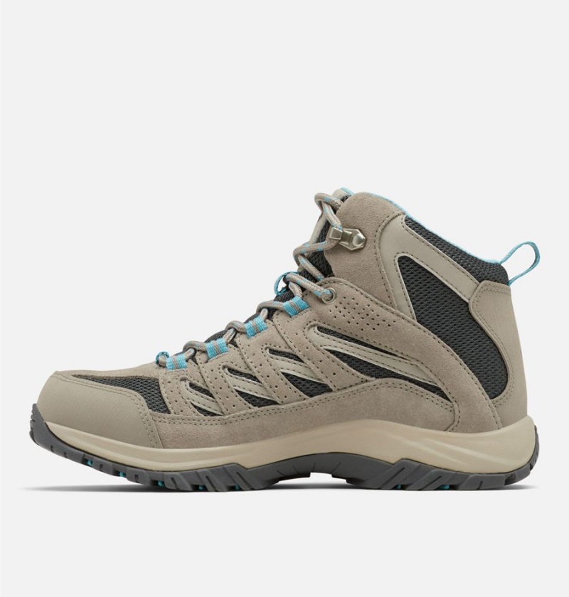 Beige Women's Columbia Crestwood Mid Waterproof Boot Hiking Shoes | PJMHU-7690