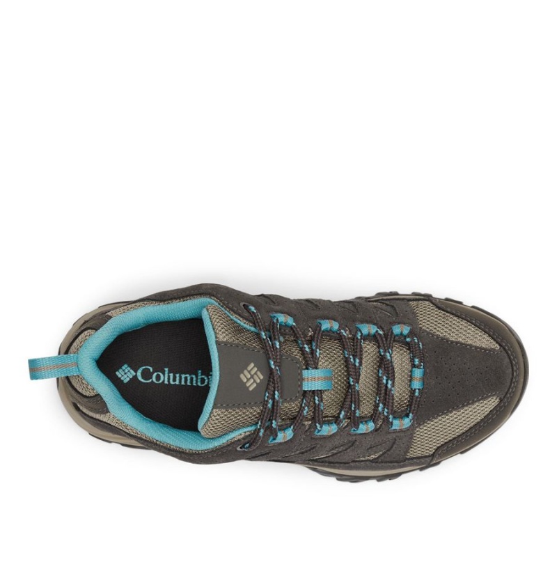 Beige Women's Columbia Crestwood Waterproof Hiking Shoes | JMKIC-8462