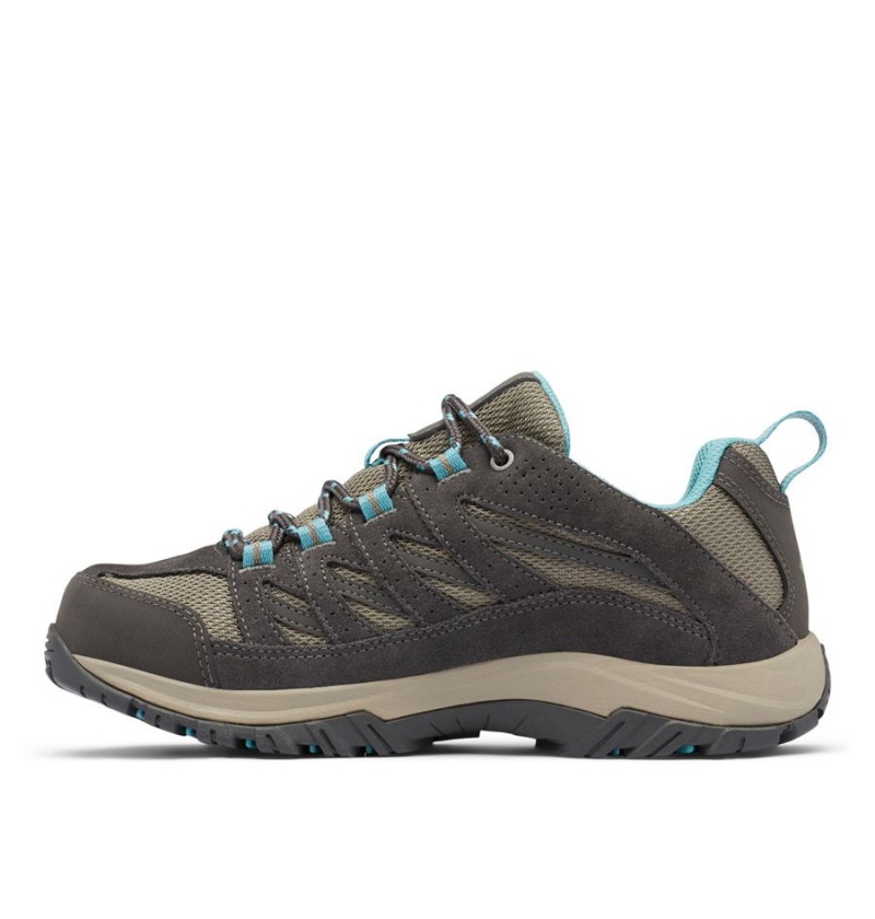 Beige Women's Columbia Crestwood Waterproof Hiking Shoes | JMKIC-8462