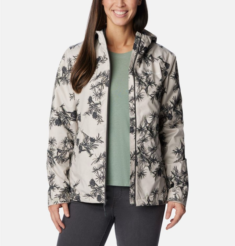 Beige Women's Columbia Inner Limits II Rain Jacket | YIHUT-1206