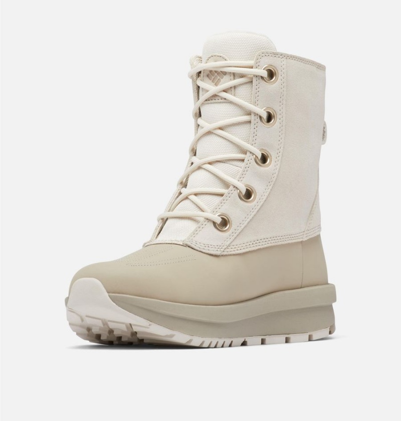 Beige Women's Columbia Moritza Shield Omni Heat Boots | IFMHP-9637