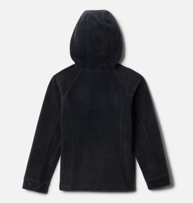 Black Kids' Columbia Benton Springs II Hooded Fleece Jacket | QJENL-0723