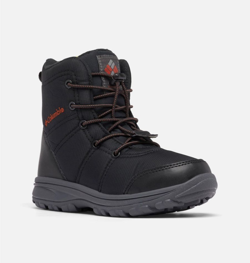 Black Kids' Columbia Fairbanks Omni Heat Boots | HPYWR-5297