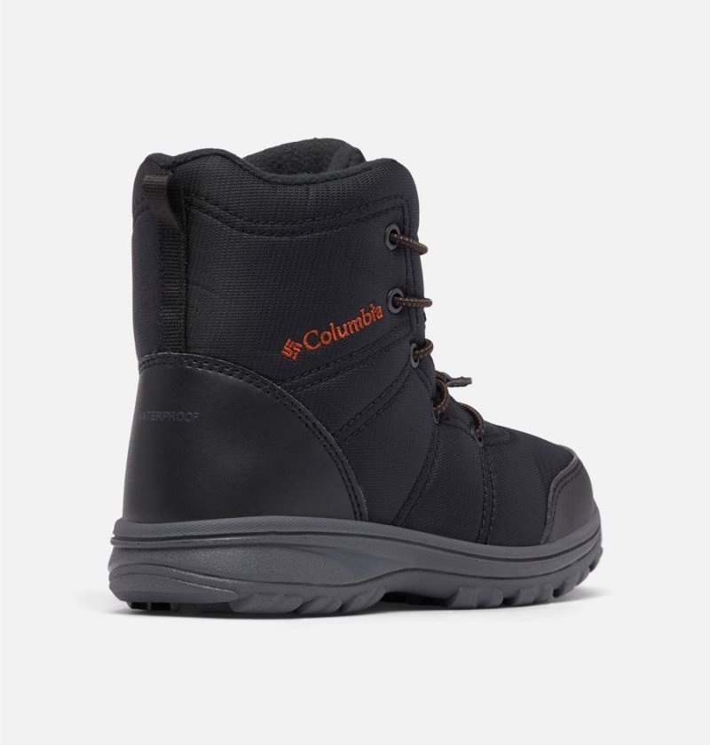 Black Kids' Columbia Fairbanks Omni Heat Boots | HPYWR-5297