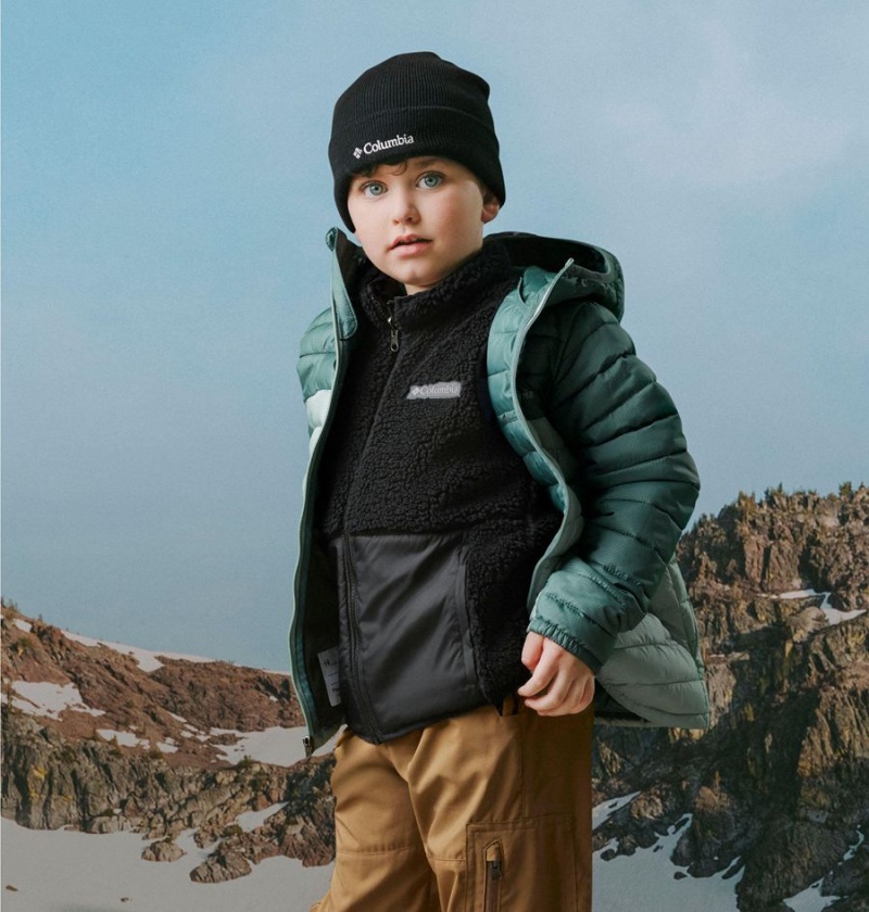 Black Kids' Columbia Hakatai Reversible Vest | IXVSA-5320