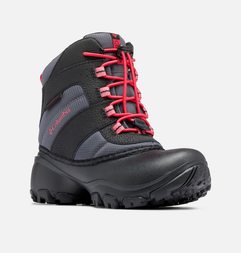 Black Kids' Columbia Rope Tow Waterproof Boots | ARZSK-5617