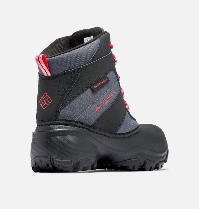 Black Kids' Columbia Rope Tow Waterproof Boots | ARZSK-5617